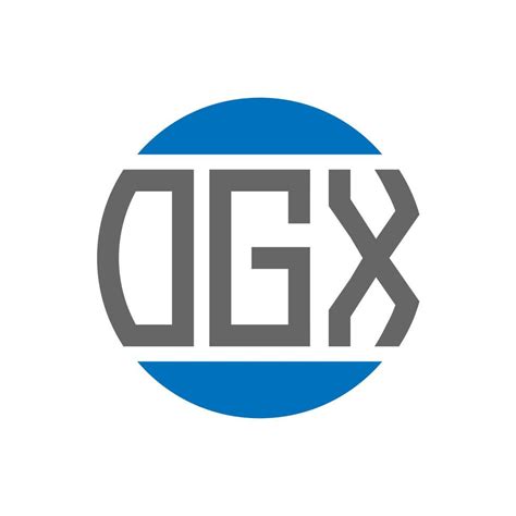 OGX letter logo design on white background. OGX creative initials ...