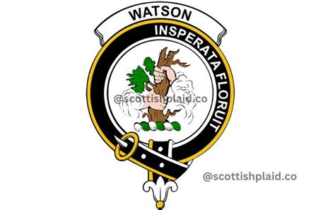 Clan Watson Tartans Crest And The Story Behind Scotstee Shop