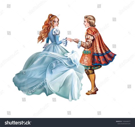 Prince Princess Happy End Fairy Tale Stock Illustration 1326930077