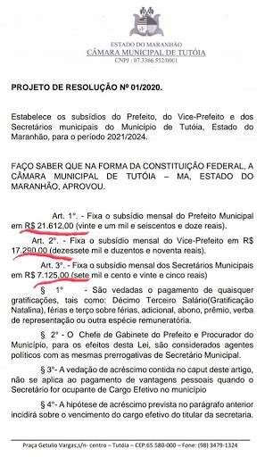 Blog Antonio Amaral C Mara De Tut Ia Aprovar Sal Rios De Prefeito