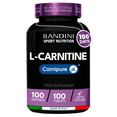 Bandini L Carnitine Mg Carnipure Vegan Tablets Days