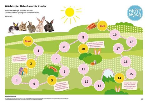 Würfelspiel Ostern Osterfest basteln Ostern Würfelspiele