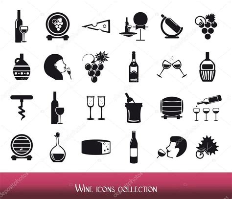 Wine Icons Collection Stock Vector Image By ©dritata 107553246