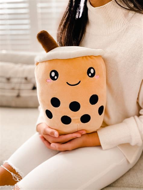 Boba Plushplushie Boba Stuffed Animal Bubble Tea Milk Tea Etsy