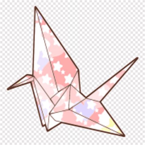 Crane Origami Orizuru Paper Crane Angle Triangle Png Pngegg