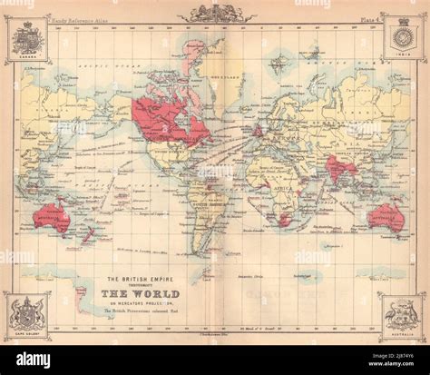 Old map of british empire hi-res stock photography and images - Alamy