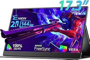 Amazon EVICIV Monitor portátil 2K 144Hz 100 DCI P3 17 3 2560 x