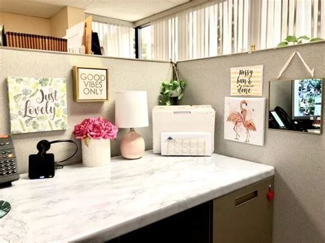 68 Cubicle Decor Ideas To Liven Up Your Office Space Work Cubicle