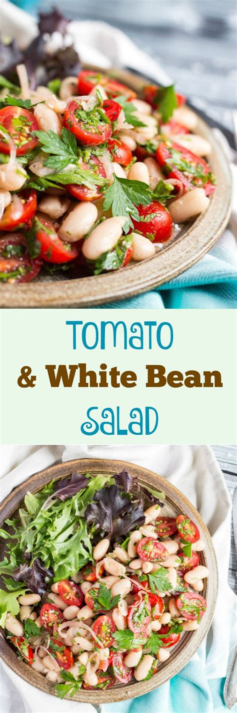 Tomato And White Bean Salad White Bean Salad Recipes Healthy Salad