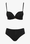 Czarne Bikini Dwuczęściowy z Push Up i Klasyczne Figi Olubia Born be