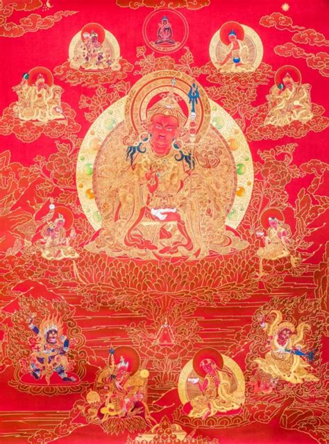 Manifestations Of Guru Rinpoche Art Print Enlightenment Dakini