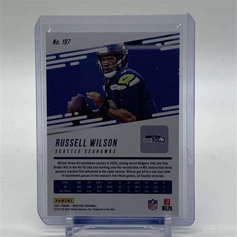 2021 Panini Prestige Xtra Points Galaxy Russell Wilson 197 EBay