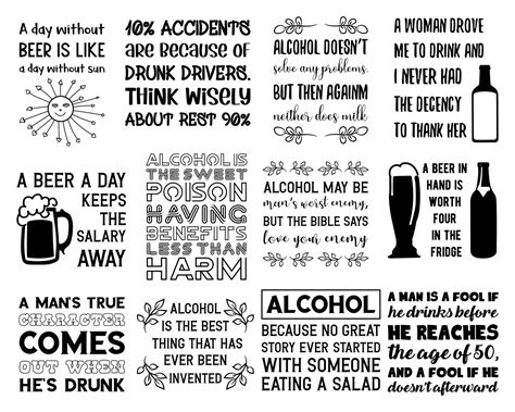 100 Funny Alcohol Svg Quotes Drink Beer Wine Vodka And Drinking