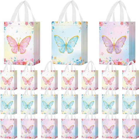 Amazon Locmeo 24 Pcs Butterfly Party Favor Bags With Handles