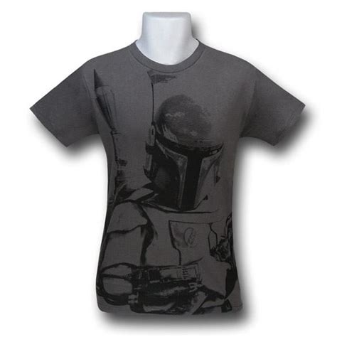 Star Wars Boba Fett Grey All Over Print T Shirt