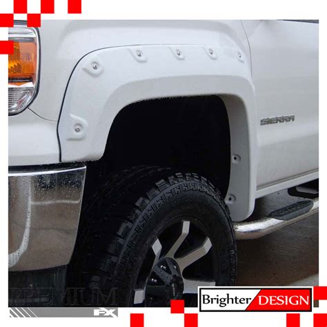 Fender Flares For 2014 2015 Gmc Sierra 1500 Crew Cab 4pc Smooth