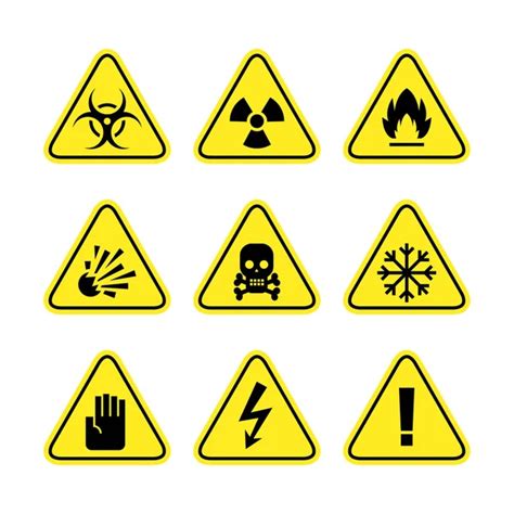 Warning Signs Stock Vector Image By Cgart