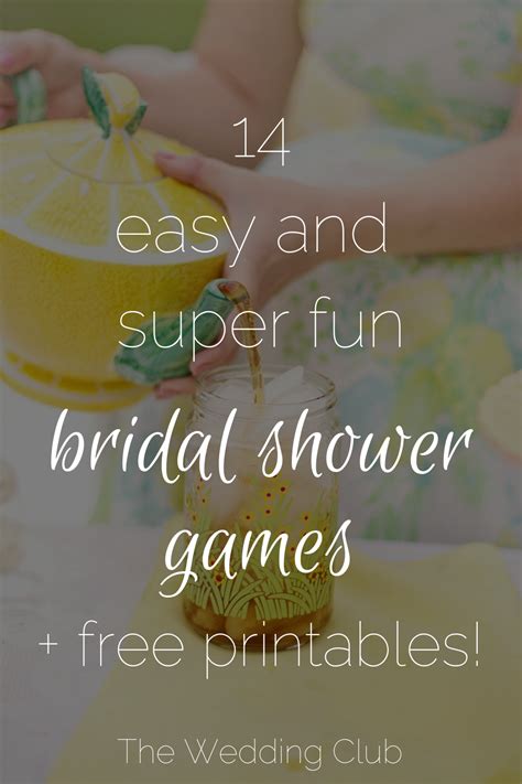 Easy And Super Fun Bridal Shower Games Free Printables Artofit