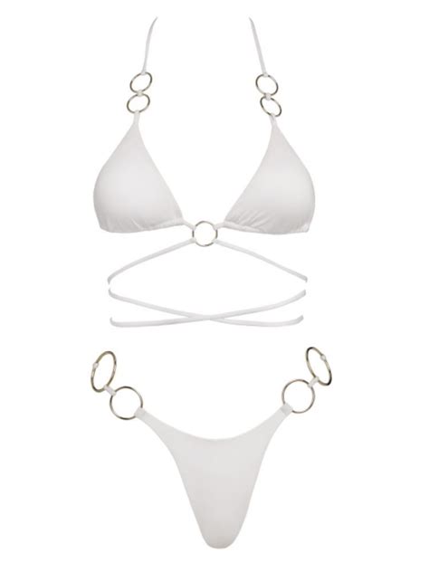 Dolce Gabbana Metallic Halterneck Bikini Silver Artofit