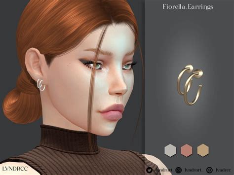 The Sims Resource Fiorella Earrings Sims Mods Sims 4 Sims 4 Cc Makeup