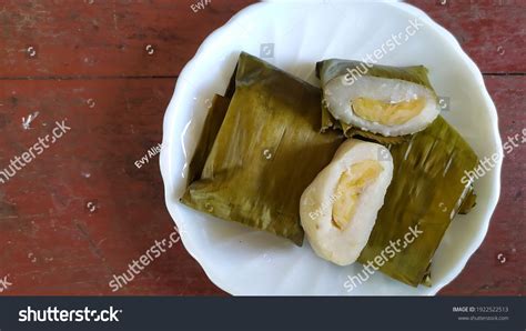 Nagasari Banana Cake Dua Kue Pisang Stock Photo Shutterstock