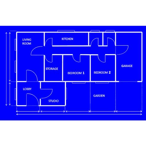 House Blueprint Free Svg