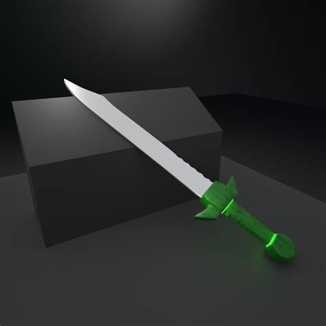 3d Blender Sword Model Turbosquid 1642489