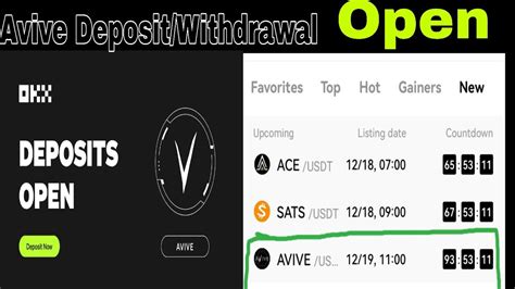 Withdraw Avive Token To OKX Exchange How To Withdraw Your Avive Coin