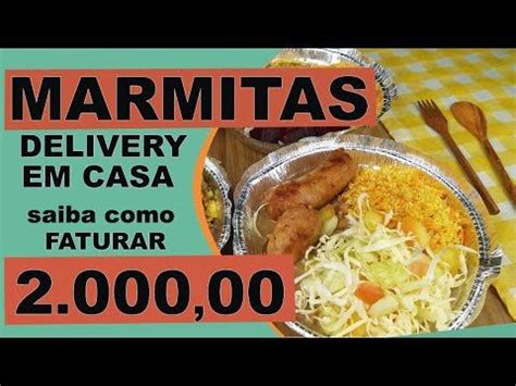 PASSO A PASSO para FATURAR 2 MIL MARMITAS EM CASA CÁLCULOS