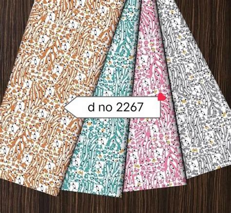 White Discharge Rayon Two Tone Printed Fabric Weight Kg Width