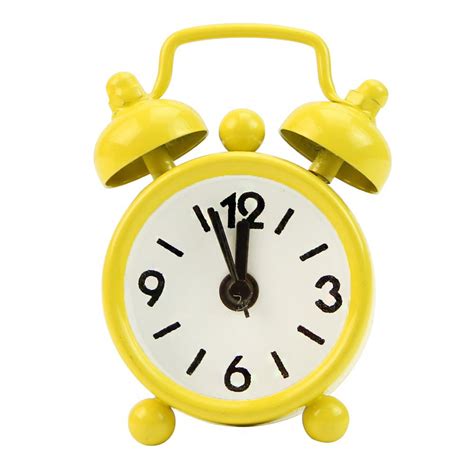 Visland Analog Alarm Clock Inch Super Silent Non Ticking Small