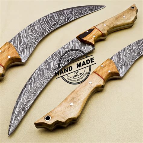 Damascus Karambit Knives Handmade Damascus Steel Knife Sale