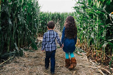 "Kids Explore A Corn Maze On A Fall Day" by Stocksy Contributor "Tana ...