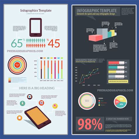 5 Infographic Templates in PSD Format