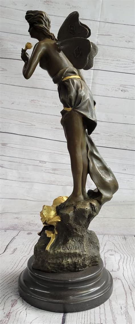 Nude Fairy Bronze Fantasy Art Nouveau Winged India Ubuy
