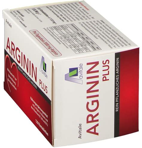 Avitale Arginin Plus Vitamin B1 B6 B12 Folsäure Filmtabletten 120 Stk