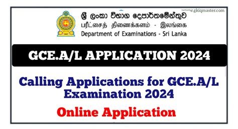 Calling Applications For Gce A L Examination 2024 Master