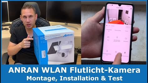 Anran F Pro Wlan Kamera Mit Flutlicht Solar Akku Montage