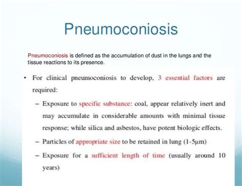 Occupational Lung Disease