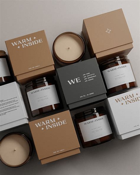 Warm Inside Brand Identity For Candles Candle Packaging Design