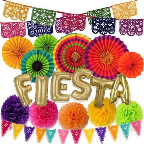 Amazon.com: Emuya Mexican Fiesta Party Decorations – Cinco De Mayo - 6 ...