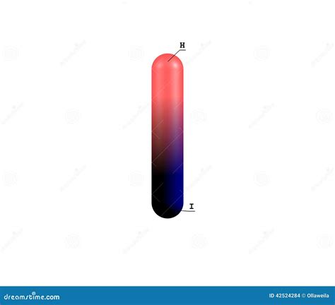 Hydrogen Iodide HI Molecule. Skeletal Formula. Cartoon Vector ...