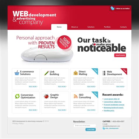 Advertising Agency Website Template #29331