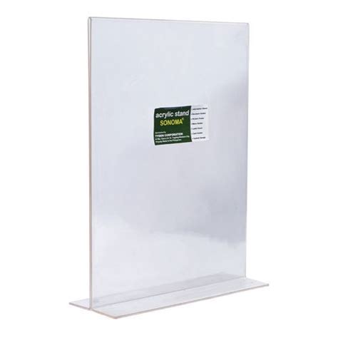 A Mart Acrylic Menu Stand Back To Back A4 Vertical Stand Display Stand