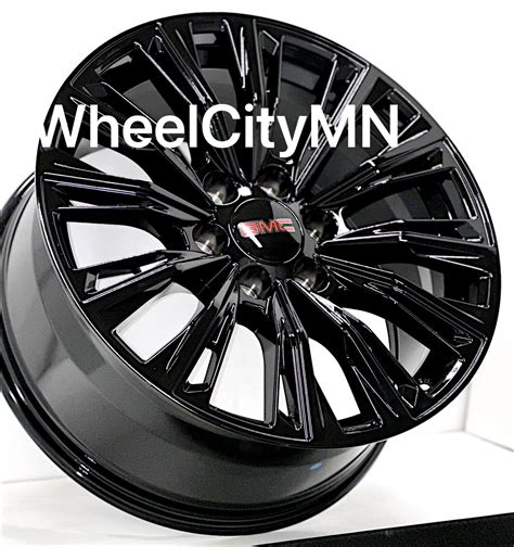 Gloss Black Oe Replica Wheels Fits Gmc Sierra