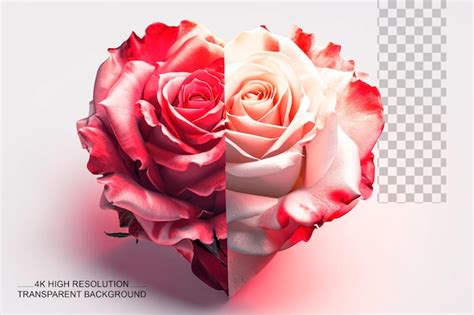 Flor De Rosa Amor Desenho Em Forma De Rosa Em Fundo Transparente Psd