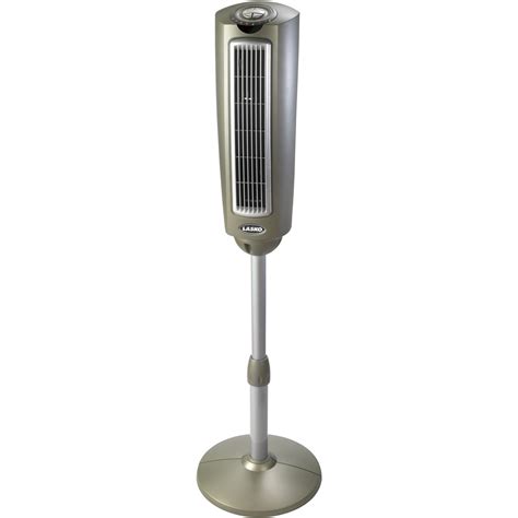 Lasko Space Saving Oscillating Pedestal Tower Fan With Remote