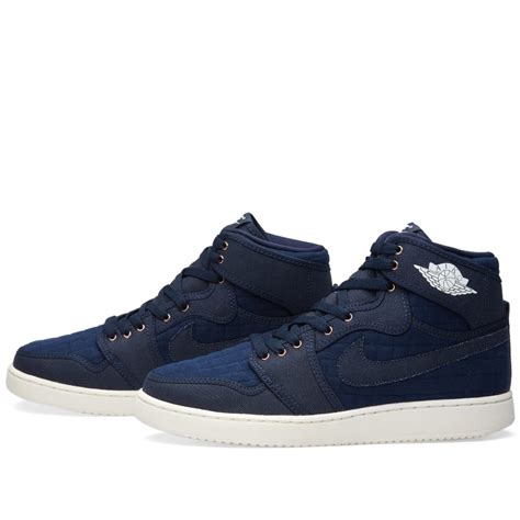 Nike Air Jordan 1 KO High OG Obsidian White Sail END US