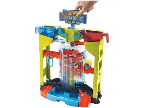 Lava rápido de Brinquedo Hot Wheels Acrobacias Mattel Pistas Magazine Luiza
