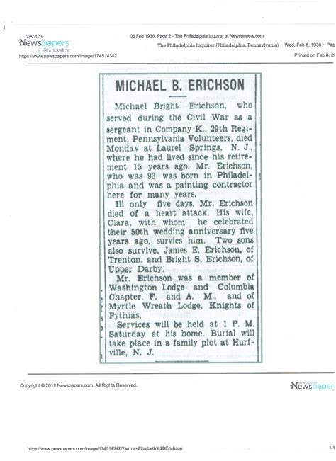 Michael Bright Erichson 1843 1936 Find A Grave Memorial